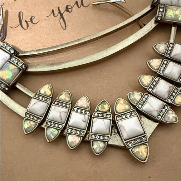 Chloe + Isabel Gold-Tone Necklace with Iridescent and Cream Accents - Picture 4 of 11